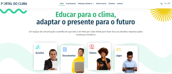 Portal do Clima homepage